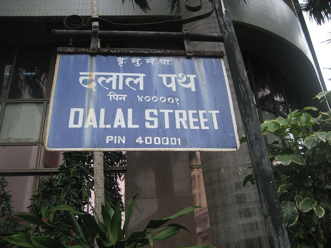 The Dalal Street sign in Mumbai, the address of India's stock exchanges where the F&O segment lost about 20 lakh active individual traders during FY26