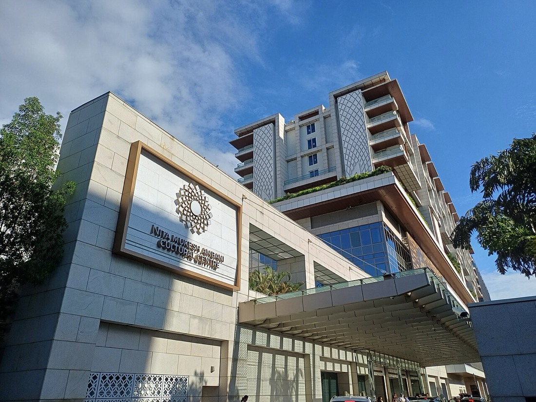 Jio World Centre in Bandra Kurla Complex, Mumbai, owned by Reliance Industries, India's most valuable listed company by market capitalisation