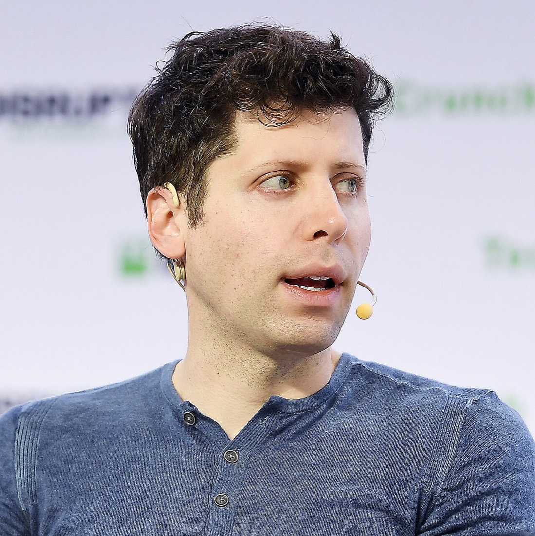 Sam Altman, chief executive of OpenAI, speaking at TechCrunch Disrupt in San Francisco